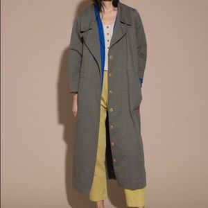 Ilana Kohn Mac Trench in Peat. Size Small.